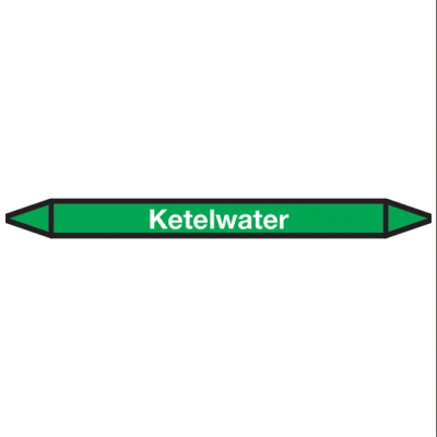 Ketelwater Pictogramsticker Leidingmarkering - 1 Ketelwater Pictogramsticker Leidingmarkering - 1