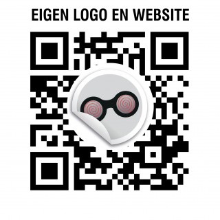 QR code Eigen Logo en URL stickers - 1