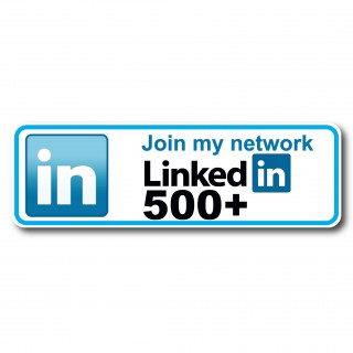 Linkedin follow my network 500 Sticker  - 1