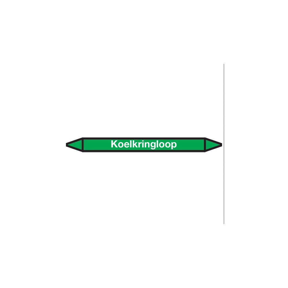 Koelkringloop Pictogramsticker Leidingmarkering - 1
