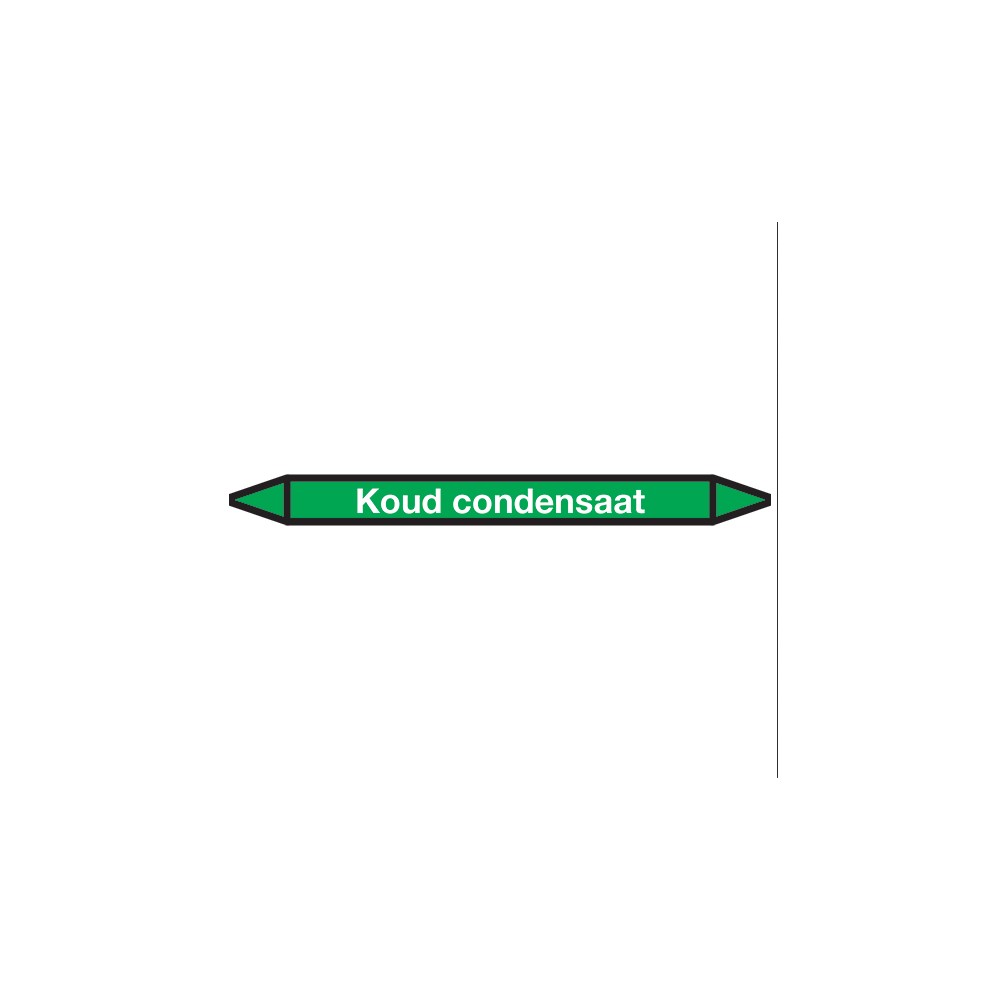Koud-condensaat Pictogramsticker Leidingmarkering - 1