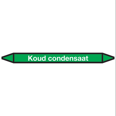 Koud-condensaat Pictogramsticker Leidingmarkering - 1
