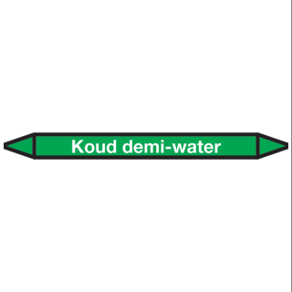 Koud Demi Water Pictogramsticker Leidingmarkering - 1