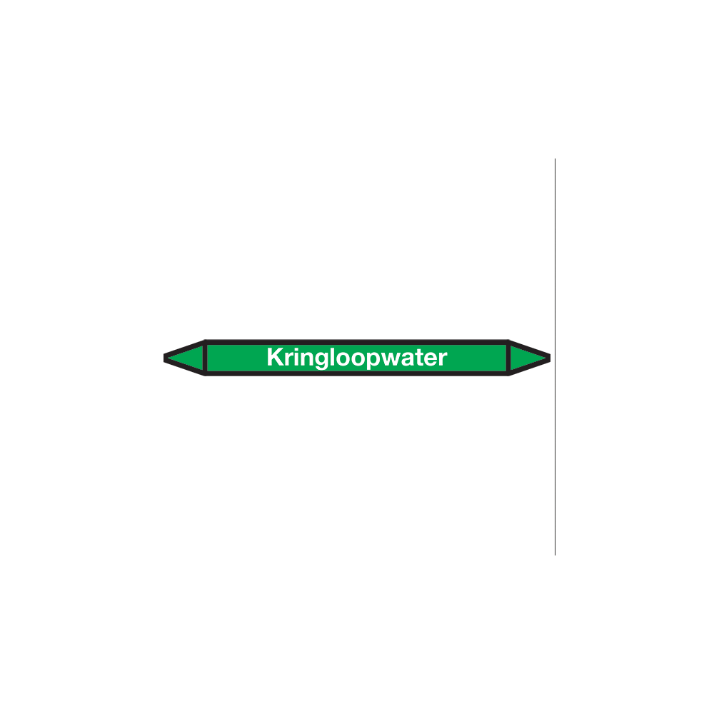 Kringloopwater Pictogramsticker Leidingmarkering - 1