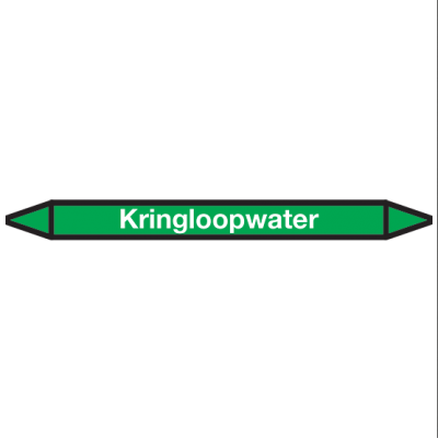 Kringloopwater Pictogramsticker Leidingmarkering - 1
