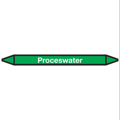 Proceswater Pictogramsticker Leidingmarkering - 1