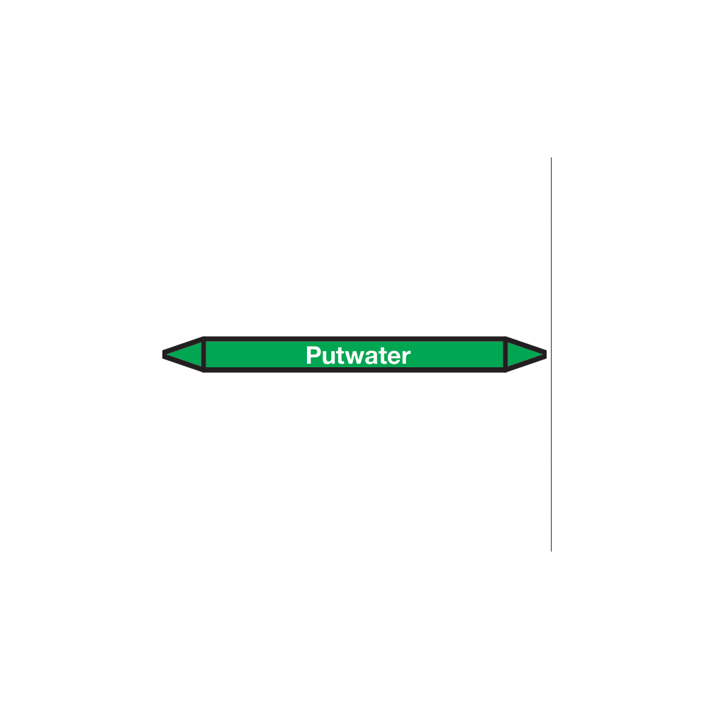 Putwater Pictogramsticker Leidingmarkering - 1