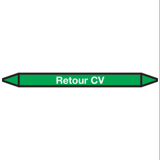 Return CV Pictogram sticker Pipe marking - 1