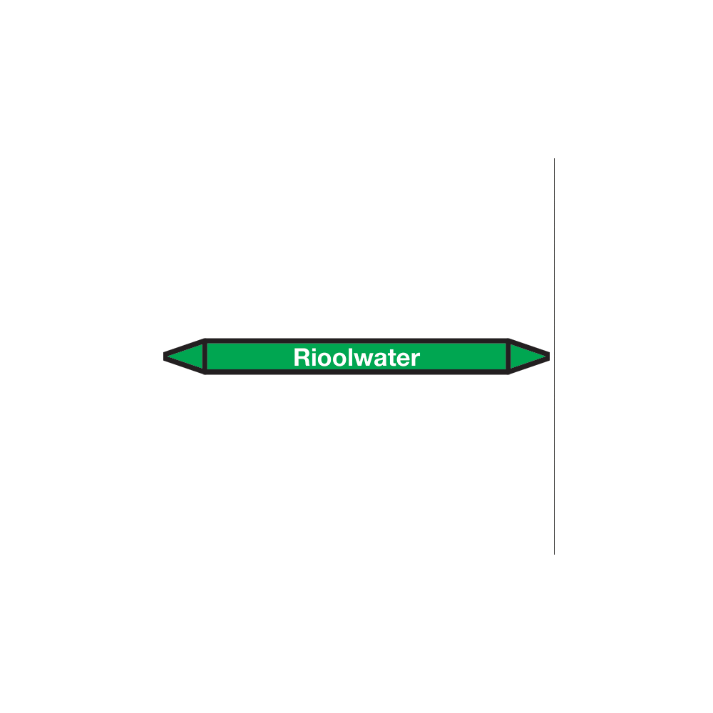Rioolwater Pictogramsticker Leidingmarkering - 1