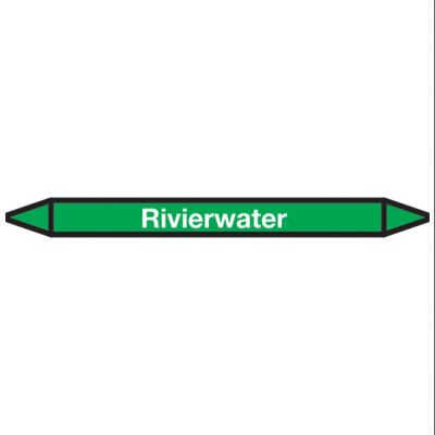 Rivierwater Pictogramsticker Leidingmarkering - 1