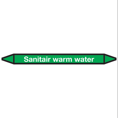 Sanitair-warm-water Pictogramsticker Leidingmarkering - 1 Sanitair-warm-water Pictogramsticker Leidingmarkering - 1