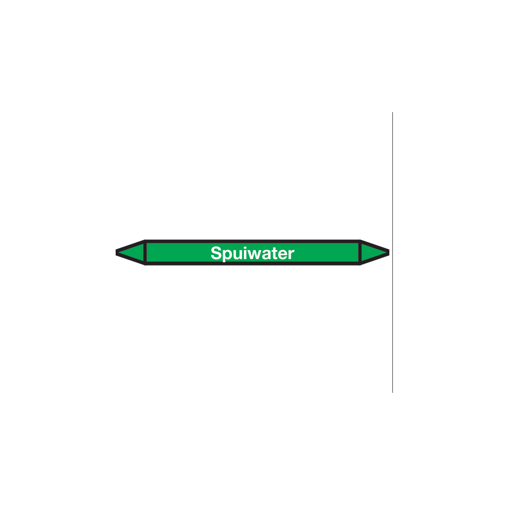 Spuiwater Pictogramsticker Leidingmarkering - 1