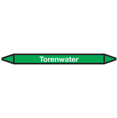 Torenwater Pictogramsticker Leidingmarkering - 1 Torenwater Pictogramsticker Leidingmarkering - 1