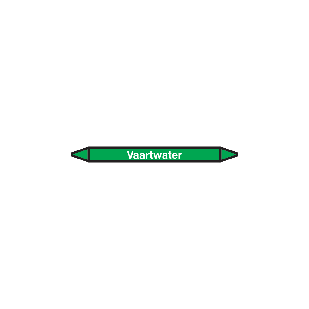 Wasserstraßen-Icon-Aufkleber Rohrmarkierung - 1