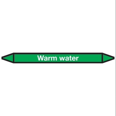 Warm-water Pictogramsticker Leidingmarkering - 1 Warm-water Pictogramsticker Leidingmarkering - 1