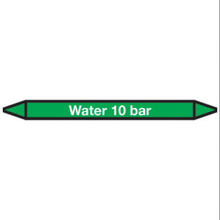 Agua-10 bares Etiqueta de pictograma Marcado de tuberías - 1