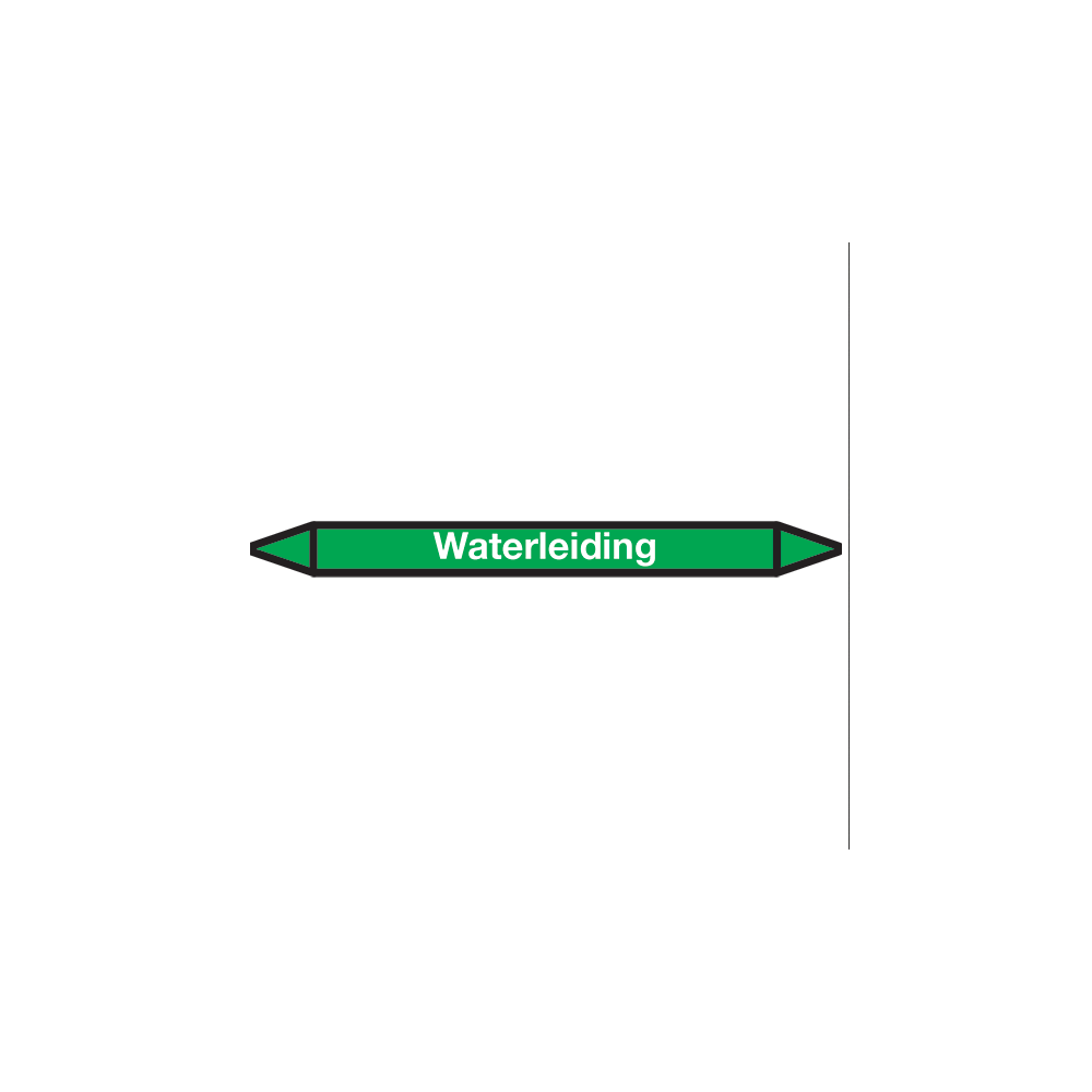 Waterleiding Pictogramsticker Leidingmarkering - 1
