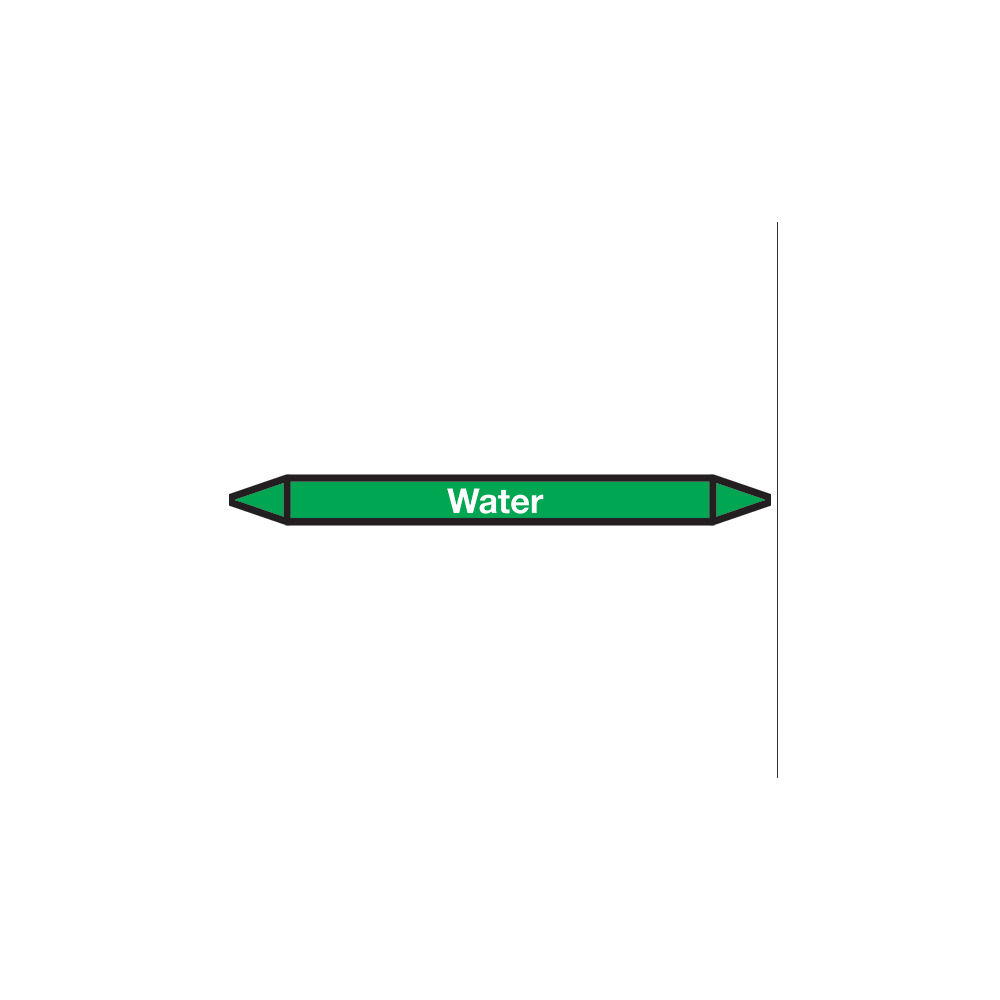 Wasserrohr-Markierungssymbol-Aufkleber - 1