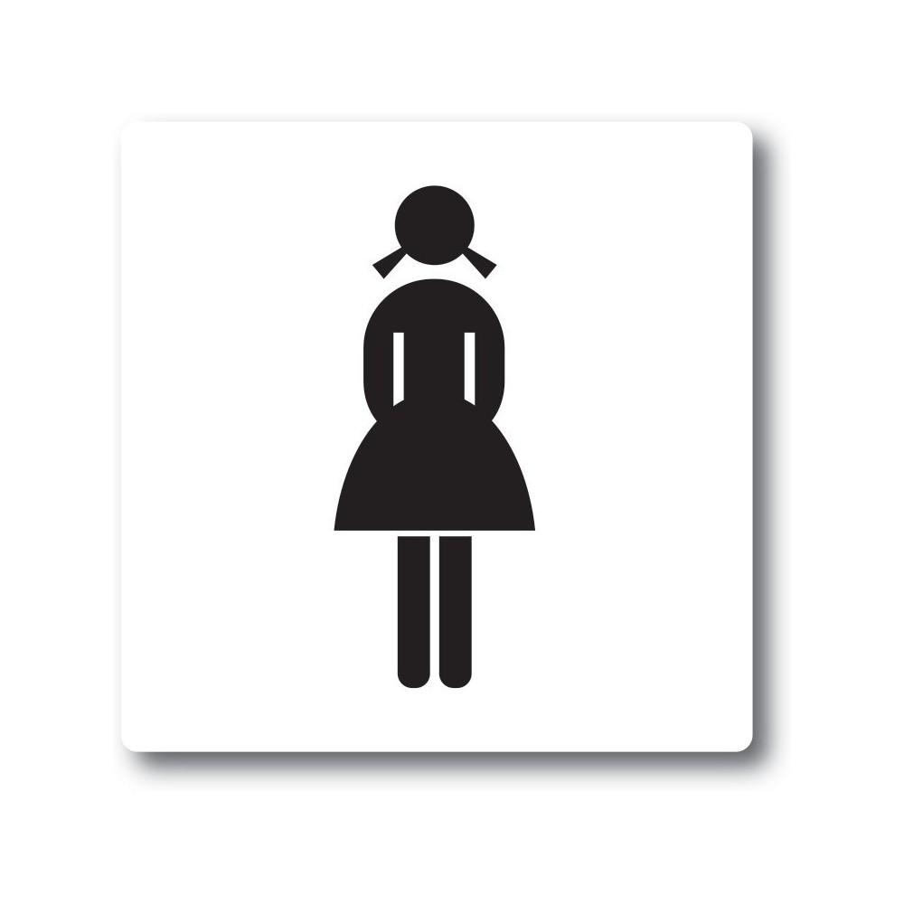 Lady toilet sticker - 1
