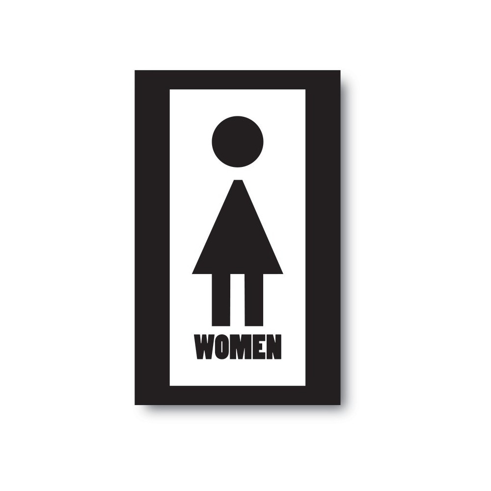 Toilet sticker women - 1