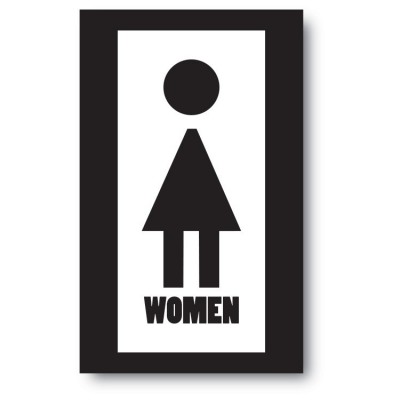 Toilet sticker women - 1