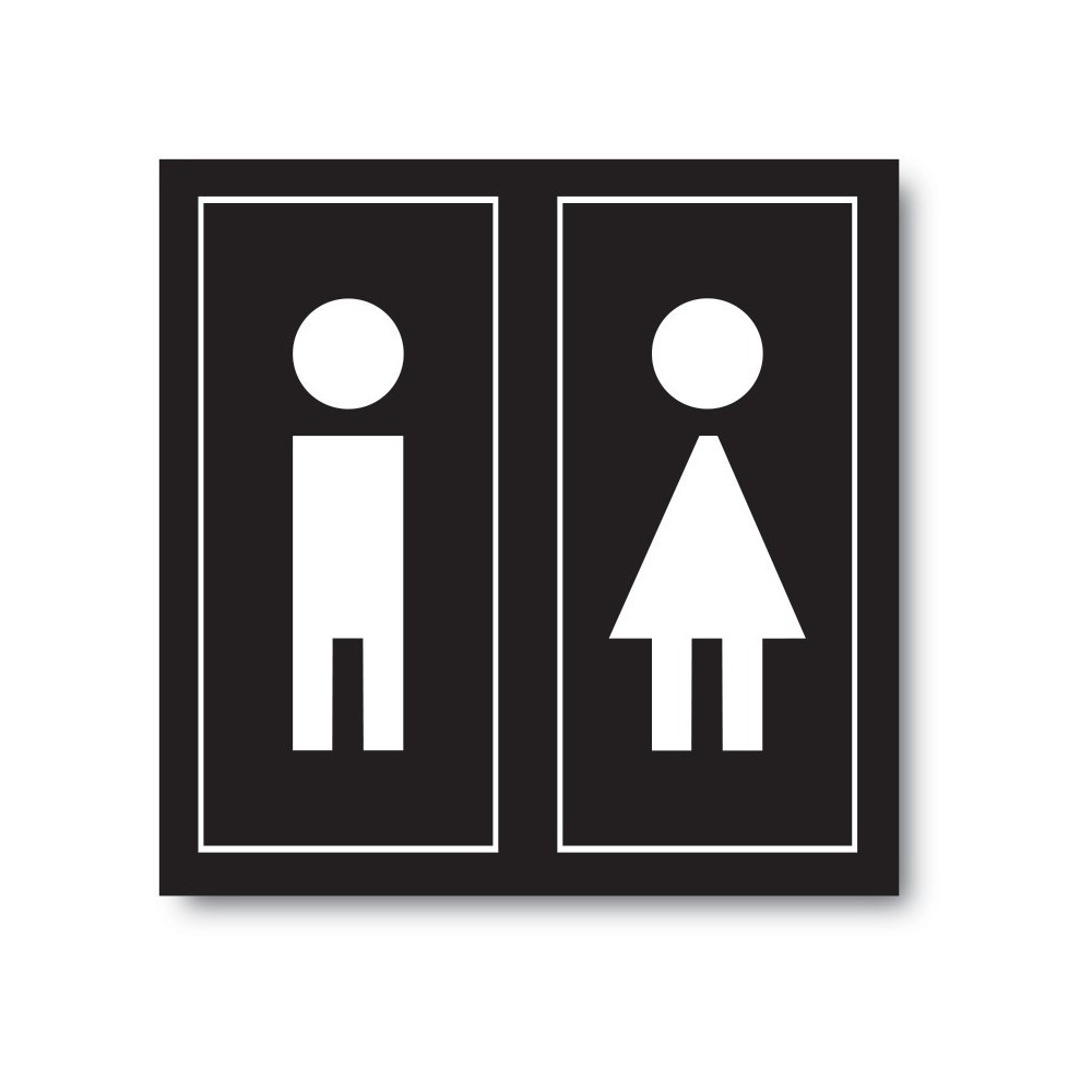 Toilet sticker men & women - 1