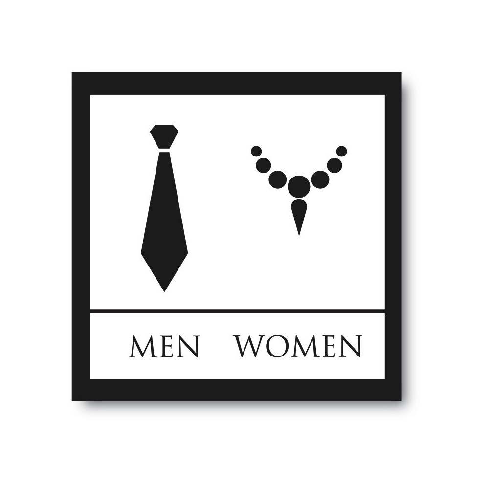 Toilettenaufkleber Männer & Frauen - 1