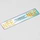 Luxe Nee Nee sticker brievenbus chroom