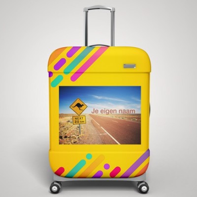 Eigen naam Australië koffer stickers - 1