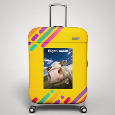 kofferstickers koe - 1 kofferstickers koe - 1