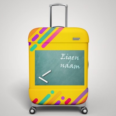 Eigen naam krijtbord koffer stickers - 1