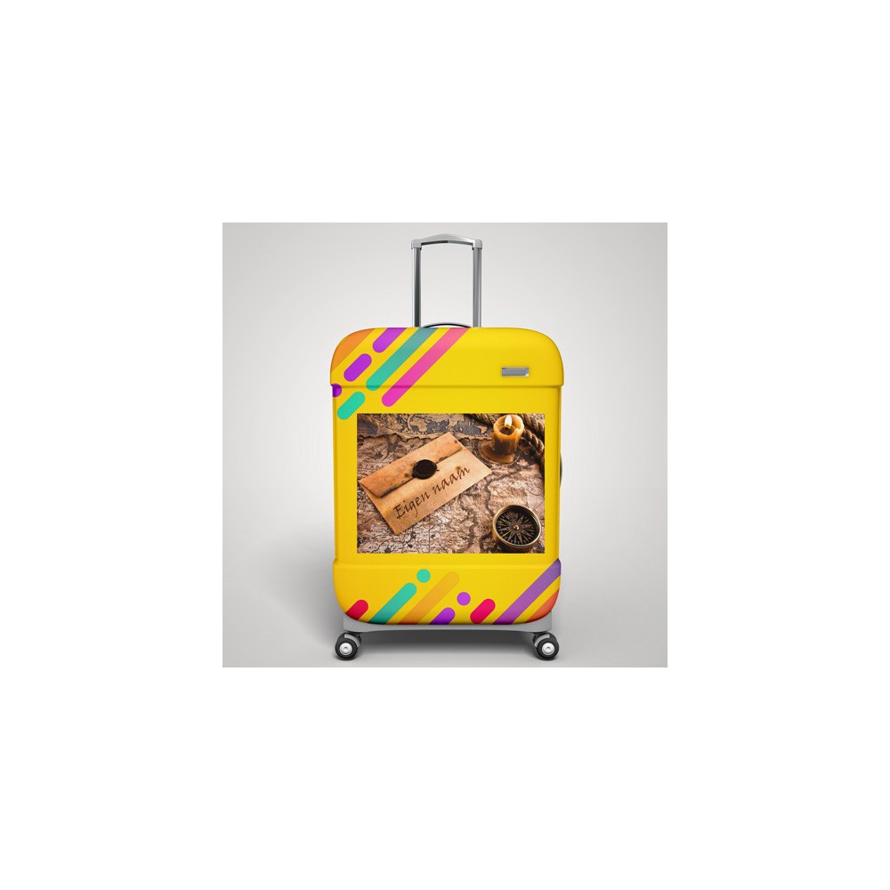 Kofferaufkleber mit eigenem Namen für Weltreisende - 1