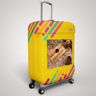 Kofferaufkleber mit eigenem Namen für Weltreisende - 2