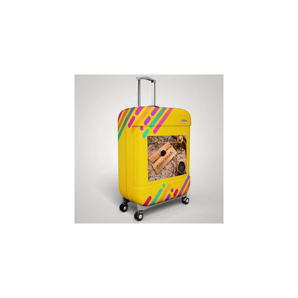 Kofferaufkleber mit eigenem Namen für Weltreisende - 2