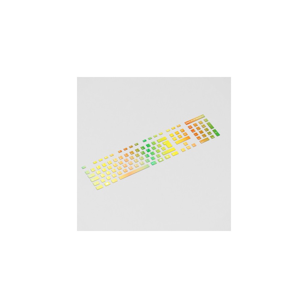 Regenbogen-Tastaturaufkleber - 1