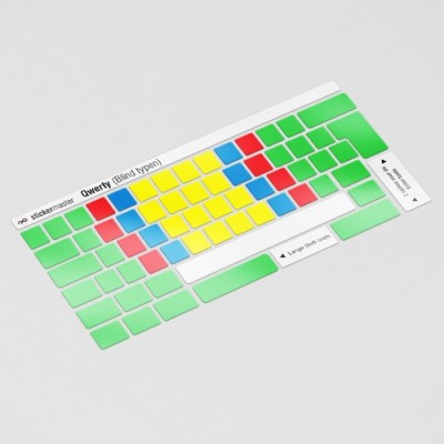 Blind typen zonder tekens toetsenbordstickers - 1 Blind typen zonder tekens toetsenbordstickers - 1