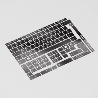 Schwarze Tastaturaufkleber - 1
