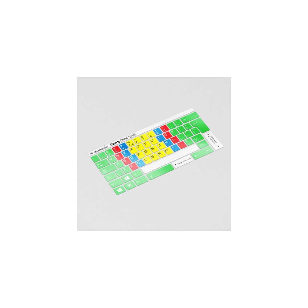 Aufkleber für Touch-Typing-Tastatur (mit Qwerty) - 1