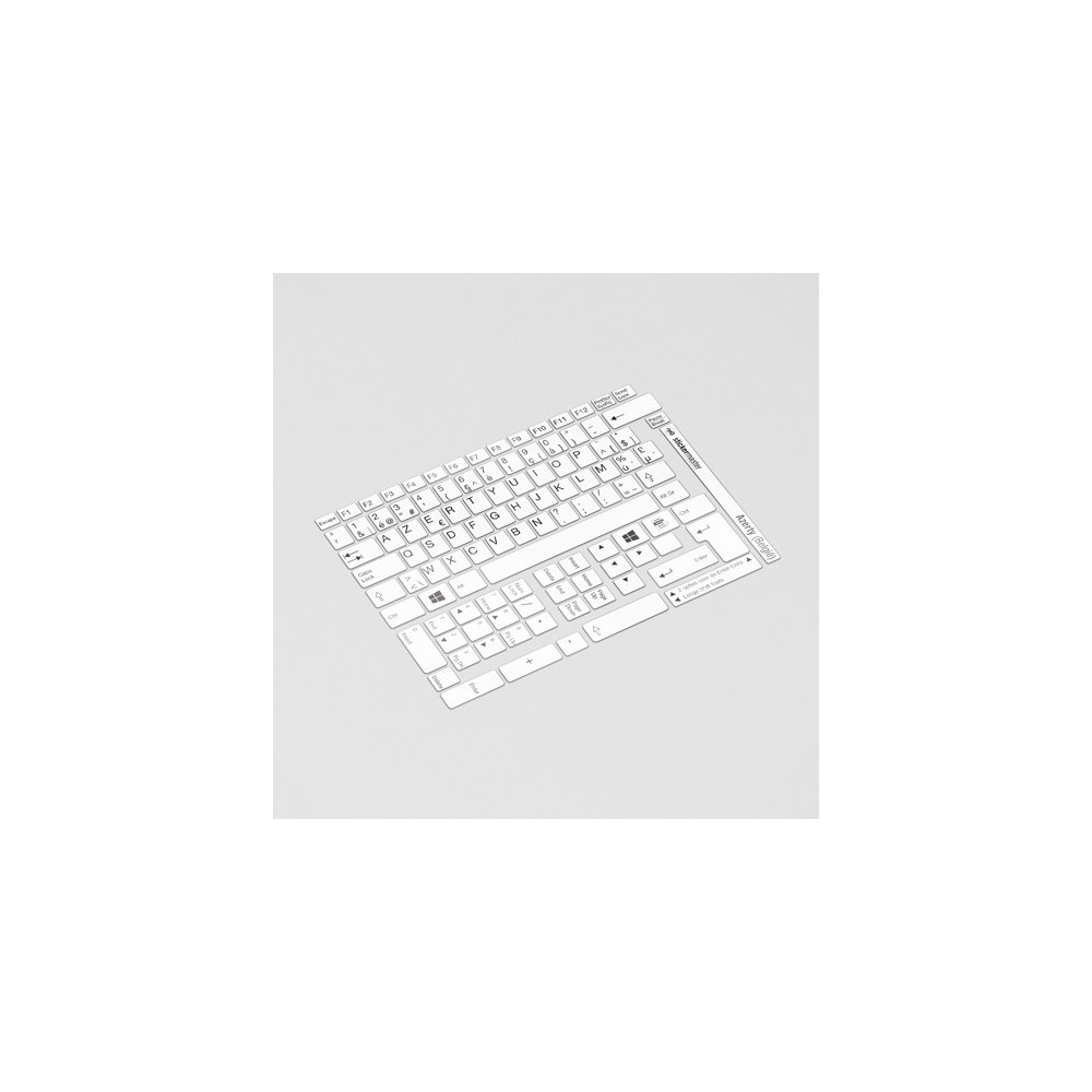 AZERTY (Belgien) Tastaturbuchstaben - Weiß - 1