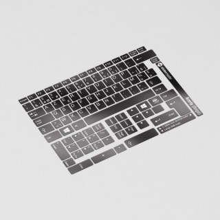 AZERTY (Belgien) Tastaturbuchstaben - Schwarz - 1