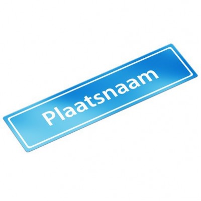 Plaatsnaam sticker Eigen plaatsnaam - 2 Plaatsnaam sticker Eigen plaatsnaam - 2