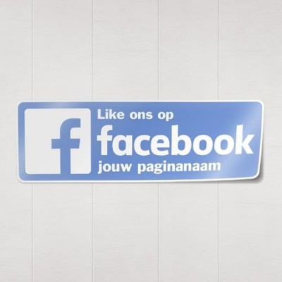 Facebook nieuw sticker eigen bedrijfsnaam - 1