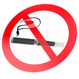 Verboden voor elektronisch roken stickers pictogrammen - 1