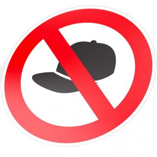 Symbol für Kopfbedeckung verboten – 1