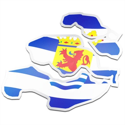 Provincie sticker Zeeland - 1 Provincie sticker Zeeland - 1