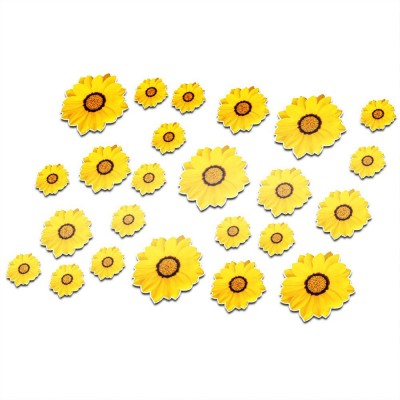 Fiets stickers bloemen set 3 - 1