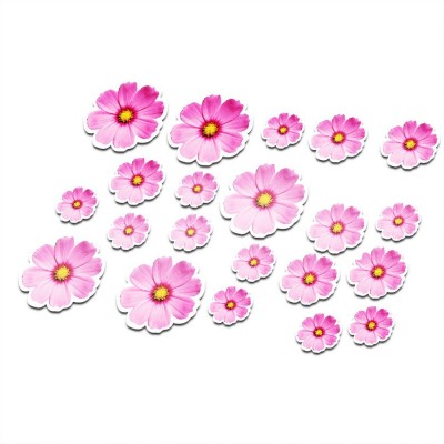 Fiets stickers bloemen set 6 - 1 Fiets stickers bloemen set 6 - 1