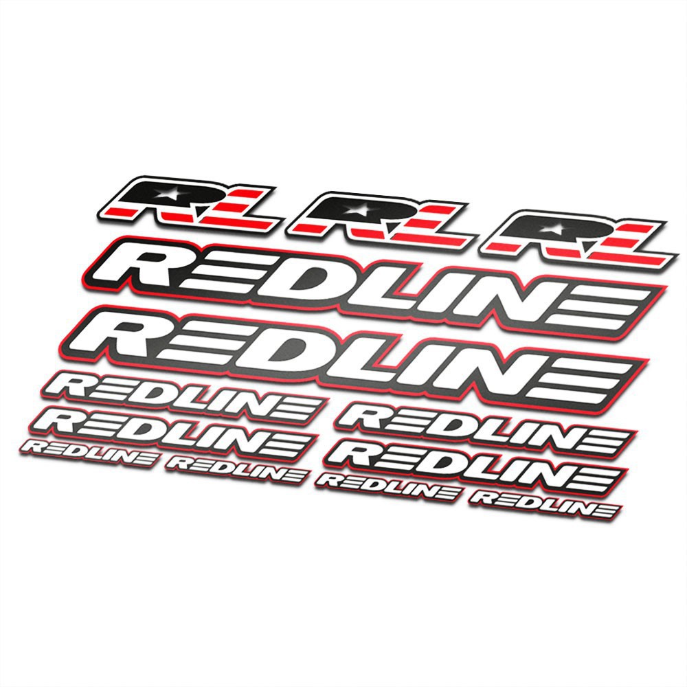 BMX Redline Sticker Set Wit - 1