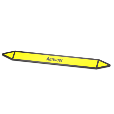 Leidingmarkering sticker | Gas | Aanvoer - 1