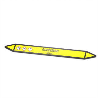 Acetylene Icon Sticker Pipe Marking - 1